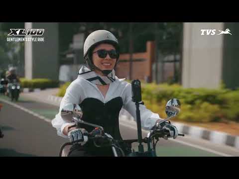 Happy Gentleman Ride TVS user with TVS XL100