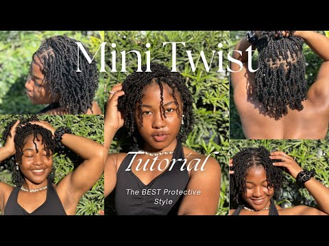 Mini Twist Tutorial: Save Money and Retain Length! (BEST Protective Style Ever)