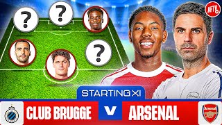 Starting XI Live | Club Brugge vs Arsenal | Champions League