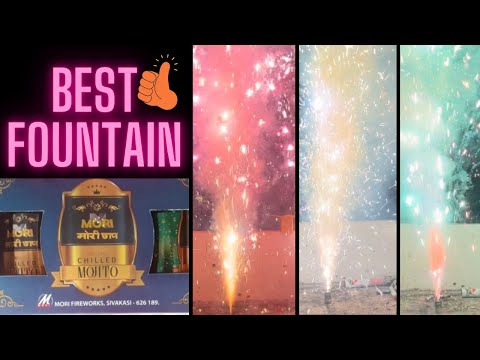 Mori Firework’s Chilled Mojito- Canned Anaar Fountain Cracker Testing 2024 #crackers #fireworks