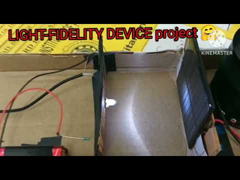 LIGHT-FIDELITY DEVICE project Diploma student.(Electronic Engineering student ka project)