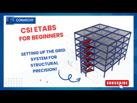 5. ETABS Building Design: Setting Up the Grid System for Structural Precision! 🏢📐