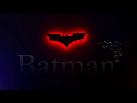How to make Batman light (decoration).. background light for videos shoot.