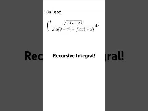 Integral From the PUTNAM test - Spot The Symmetry! #maths #integration #calculus