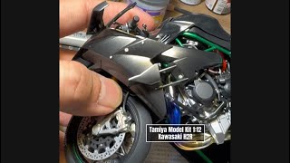 Assemble Model Kit #Tamiya #kawasakih2r ‼️ #modelkit #tamiyamodel #motorcycle #diecast #motorcycl...
