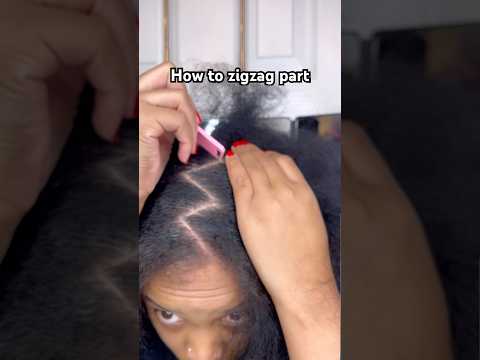 Do you still rock zigzag parts? Drop answer in comment section . #braids #atlanta #viral #zigzag