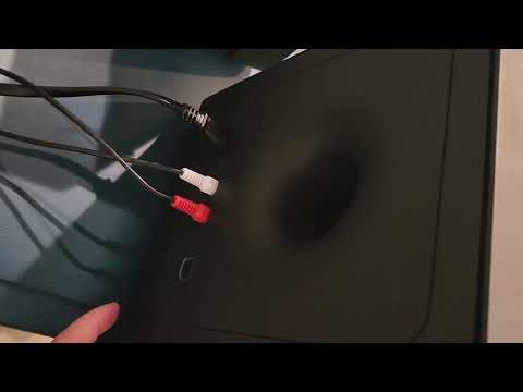 How to connect subwoofer and sound bar on VIZIO V-Series 5.1 Home Theater Sound Bar Speaker & sub