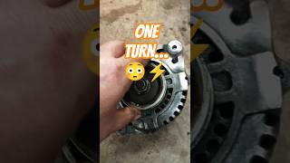 Hours of Work… One Turn of the Key | Seized Infiniti Alternator Test