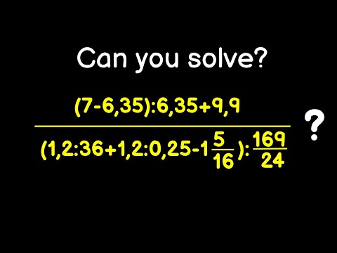 Tricky Math Problem with Fractions | Step by Step Solution