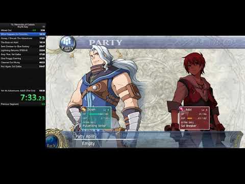 Ys: Memories of Celceta Any% Easy (9/13/19)