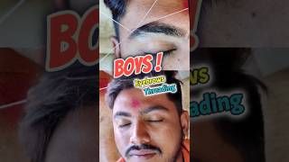 BOYS Eyebrow Threading #eyebrowtutorial #forboys