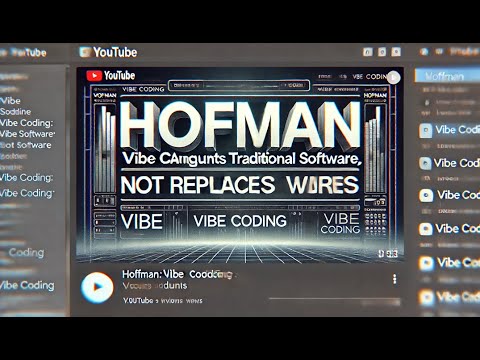 Hoffman : Vibe Coding  End of Software or New Beginning