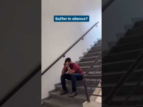 Why do men suffer in silence?