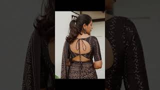 trendy and unique back neck designs for blouse #trendyblouse #newmodelblousedesigns #newblousedesign