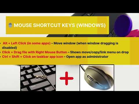 🎯 Mouse Shortcut Keys You Must Know in Windows