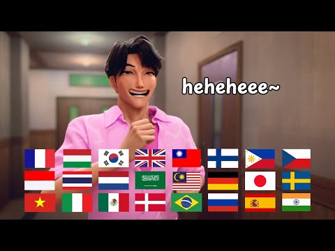Jinu's HEHEHE in 34 Languages | K-pop Demon Hunters