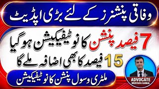 Big news for Pensioners I Pension Increase Notification Issued Finance Division 
