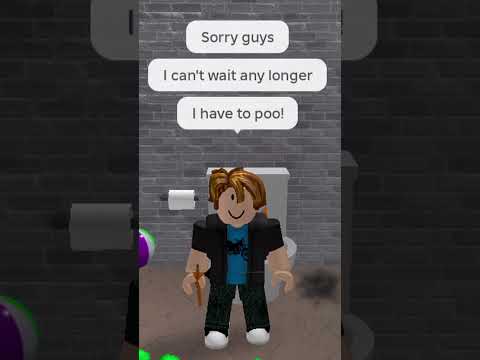 When you’re playing MM2 but you have to poo! #roblox #mm2challenge #mm2 #mm2gameplay #robloxshorts