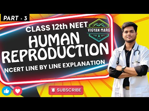 Human Reproduction | NCERT Line by Line Explained | NEET Class 12 | Part-3 |Complete Chapter