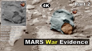 MARS War Evidence. 4K (Part 2) Metal Helmets. ArtAlienTV