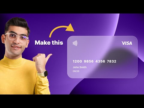 Create a Modern Glassmorphism Card in 4 Minutes | Figma Tutorial