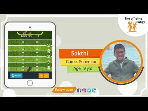 Sakthi Poopalan Sivendran | The Coding Prodigy | Game Superstar