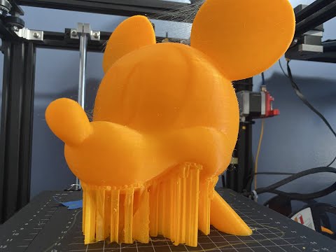 3D Printed Mickey Mouse Timelapse (octolapse)
