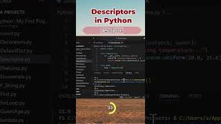 Descriptors in Python #Python #PythonTips #PythonTricks #CodingShorts #LearnPython #pythonprogrammer