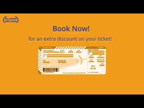 Marketing Blue Airlines Special offers Personalized video banner