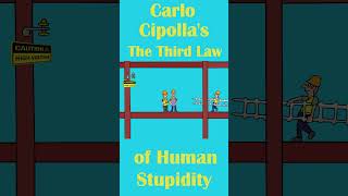 Laws of Stupidity:  3rd Law Short   #shorts #stupidity #animation