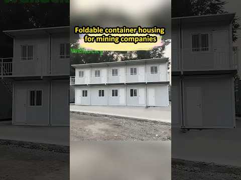 Foldable container housing for mining companies  #storagesolutions #containerhome