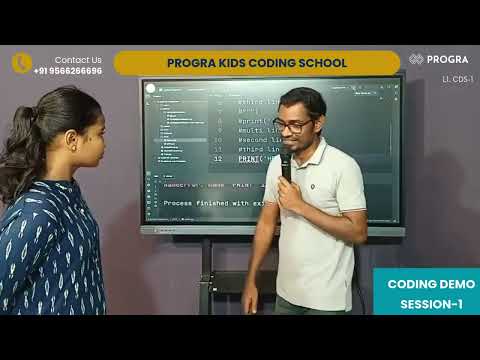 Coding Demo Session-1 | Lesson 1 | Progra Kids Coding School | #education #codingforkids #progra