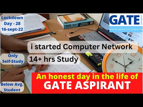 an honest day in the life of gate aspirants || try to crack gate 2023 exam in 6 months || Day 28