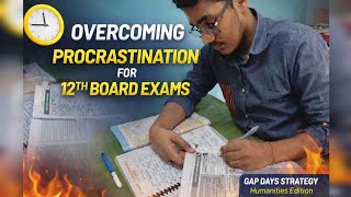 Overcoming Procrastination for 12th Board Exams (Humanities student study vlog) #boards2026