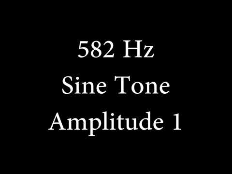 582 Hz Sine Tone Amplitude 1