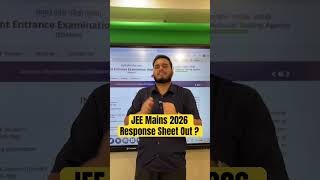 😱NTA Update - JEE Mains 2026 Response Sheet Out ? Response Sheet for JEE Mains #jeemains