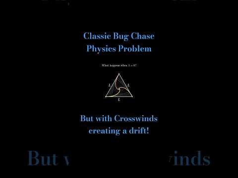 Classic Bug Chase Problem But with Crosswinds Creating a Drift - Pt 1| JEE #physics #3b1b #olympiad