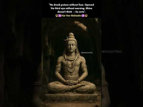 Shiva – The God Who Acts Without Fear 🔥 | #Mahadev #viral