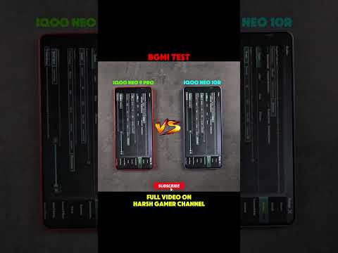 Iqoo Neo 10R Vs Iqoo Neo 9 Pro Bgmi Test Speed Test Graphics Test #iqooneo10r #iqooneo9pro