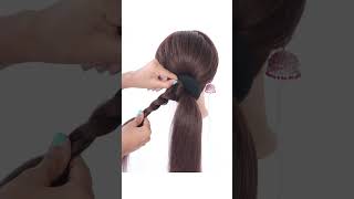 low bun hairstyle for saree  #hairstyle #hairdo