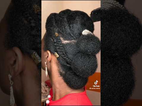 PROTECTIVE HAIRSTYLE FOR NATURAL HAIR #naturalhairstyles #protectivestyles #naturalhair #shorts
