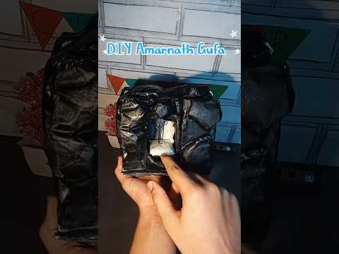 DIY Amarnath Gufa makig at home in easy way #diy #craft #gufa #amarnath