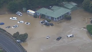 Flash flooding at Wye River in Victoria