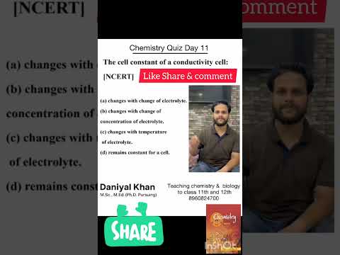 What is the cell constant in chemistry #electrochemistry #ncert #neet #jee #pw #allen #cbse