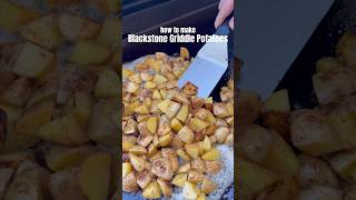 Potatoes on the Blackstone Griddle🥔 #potatoes #cooking #blackstonegriddle #shorts