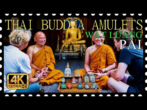 Thai Buddha amulets, in the Wat Luang Temple of Pai. #พระเครื่อง #pai #amulets