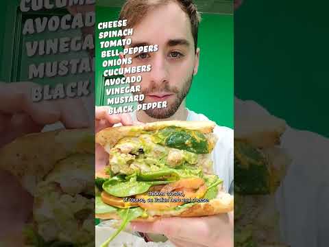 What I ate at SUBWAY For an entire day! #shorts #fastfood #subway #sandwich #pizza