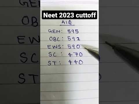 neet 2023 cuttoff #neet2023 #neetresult #shorts