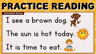 LET'S READ! | SIMPLE SENTENCES | PRACTICE READING ENGLISH | TEACHING MAMA
