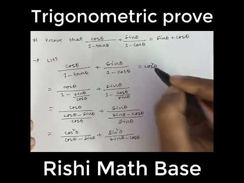 Trigonometry Basics: A Quick & Simple Solution, Rishi Math Base, #shorts #youtubeshorts #120825